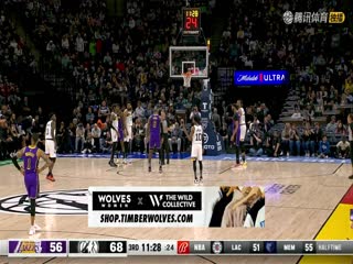 4月1日22-23赛季NBA常规赛湖人VS森林狼